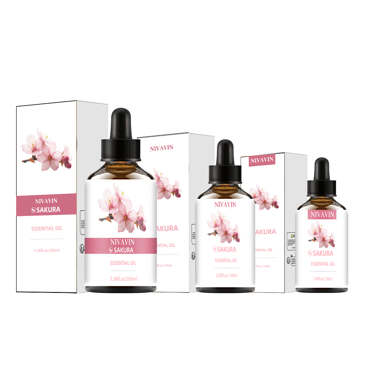 Home Fragrance Co - NIVAVIN 30ml/60ml/100ml Cherry Blossom Essential Oil,