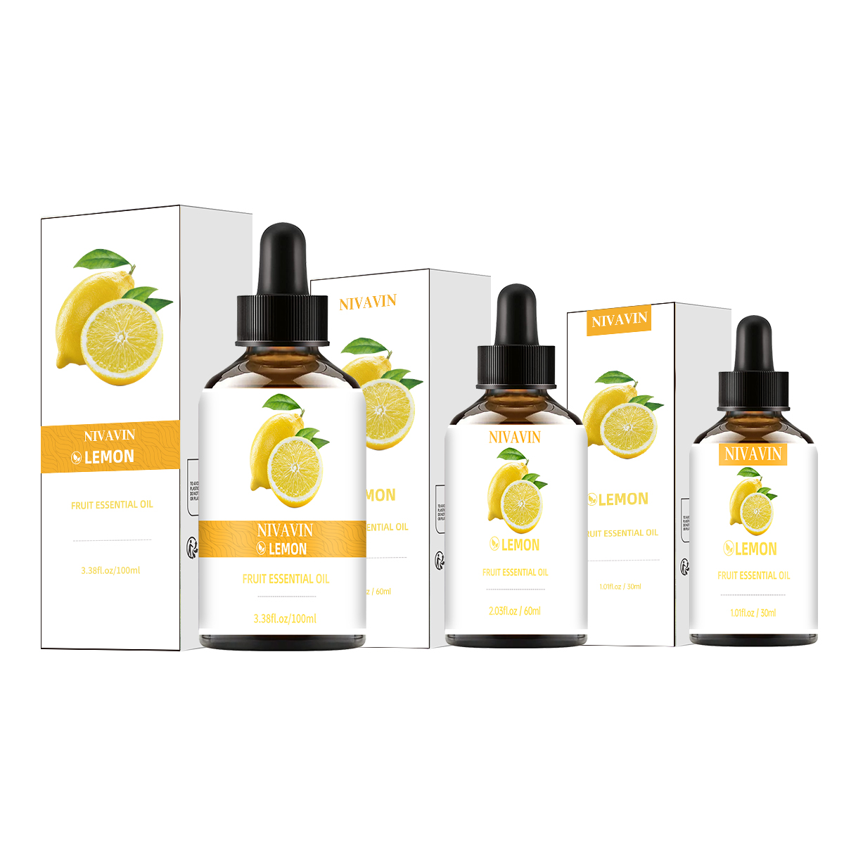 Home Fragrance Co - NIVAVIN 30ml/60ml/100ml lemon essential oil, rich