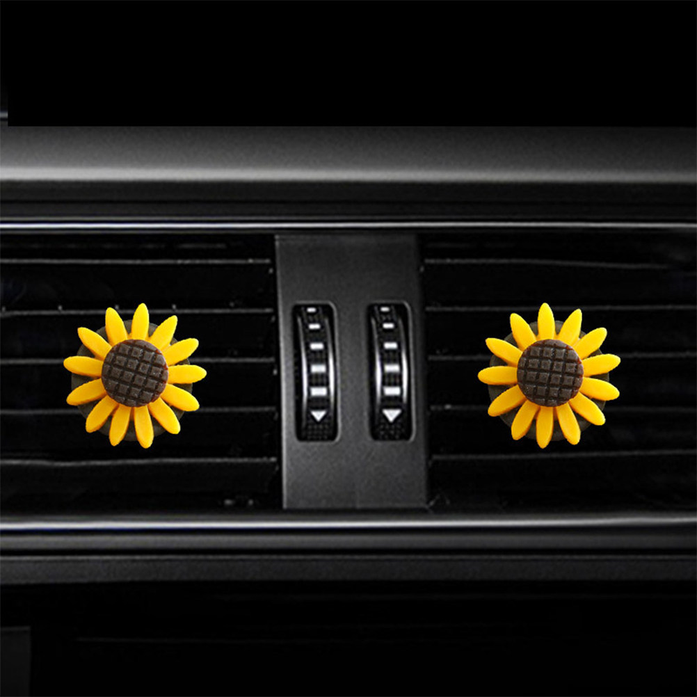 2Pcs Sunflower Car Aromatherap - Home Fragrance Items review and price