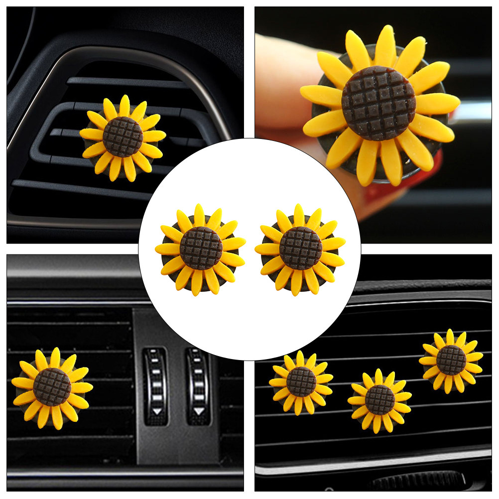 2Pcs Sunflower Car Aromatherap - Home Fragrance Items review and price