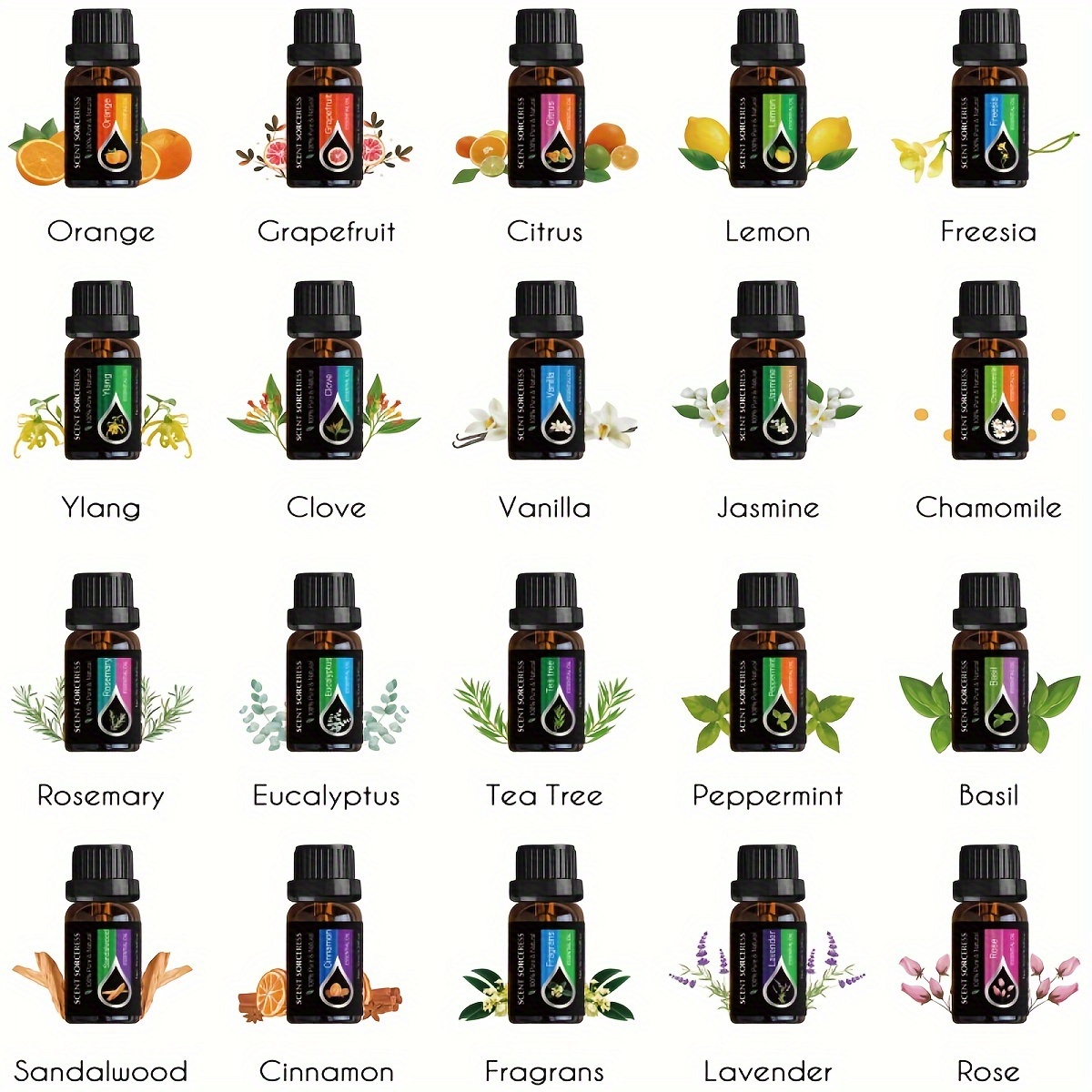 20pcs/set Essential Oil Set La - Home Fragrance Oil Diffuser review and price