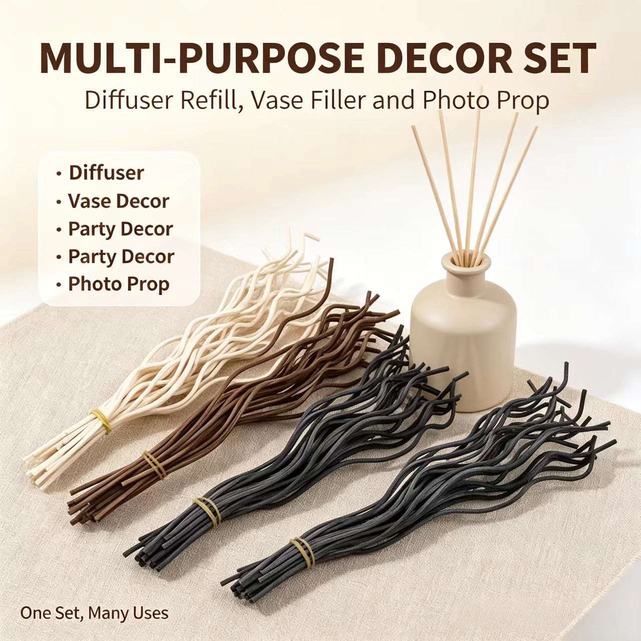 20Pcs Long Wavy Rattan Reed Di - Home Fragrance Brands review and price