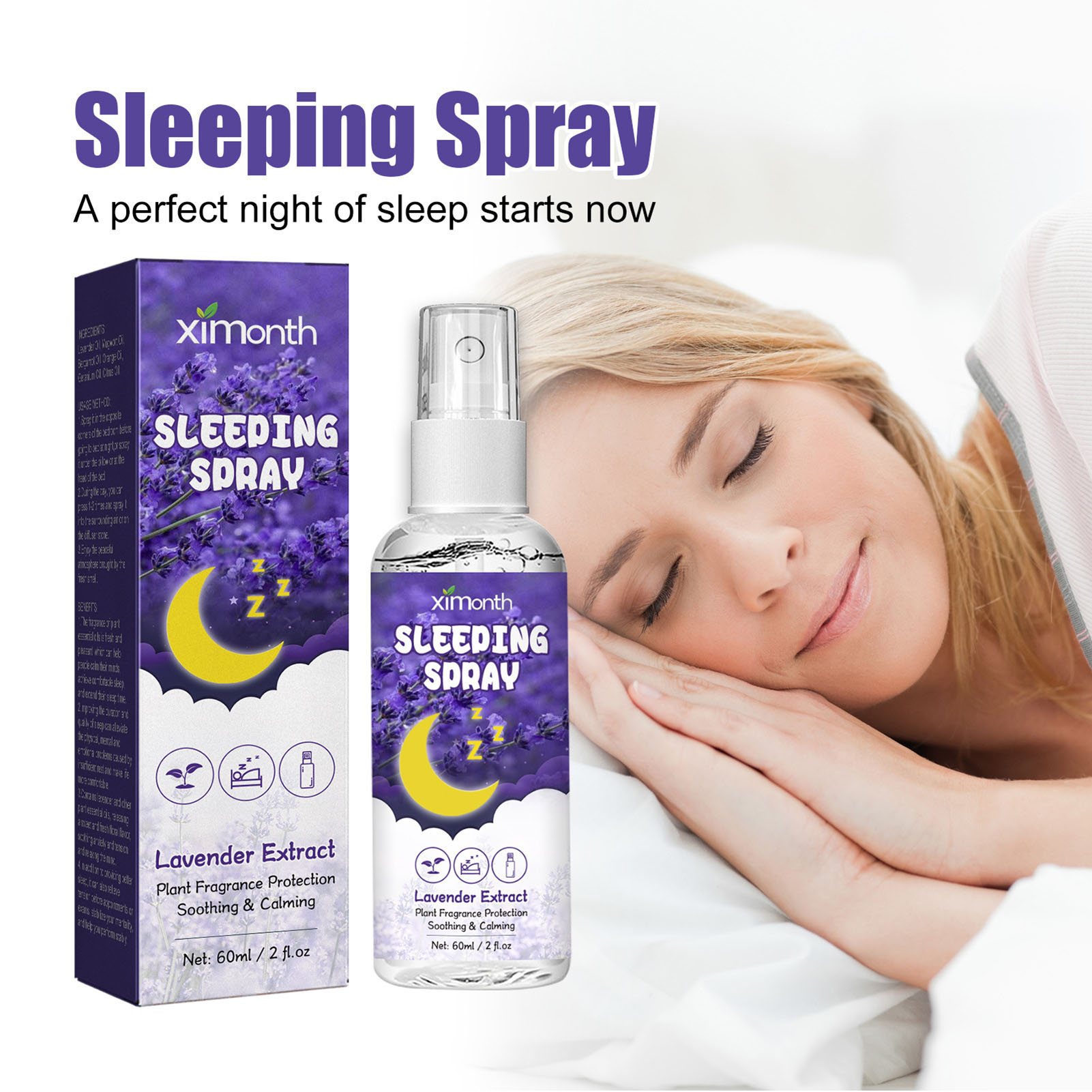 60ml Bedtime Calming Lavender  - Lavender Pillow Spray review and price