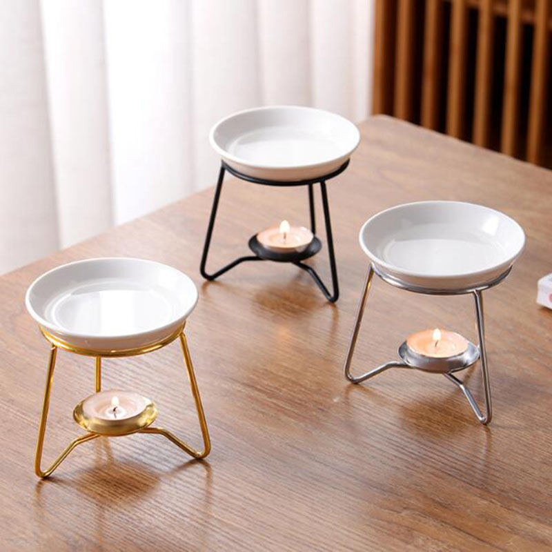 Creative Metal Rack Ceramic Bo - Home Fragrance Oil Burner review and price