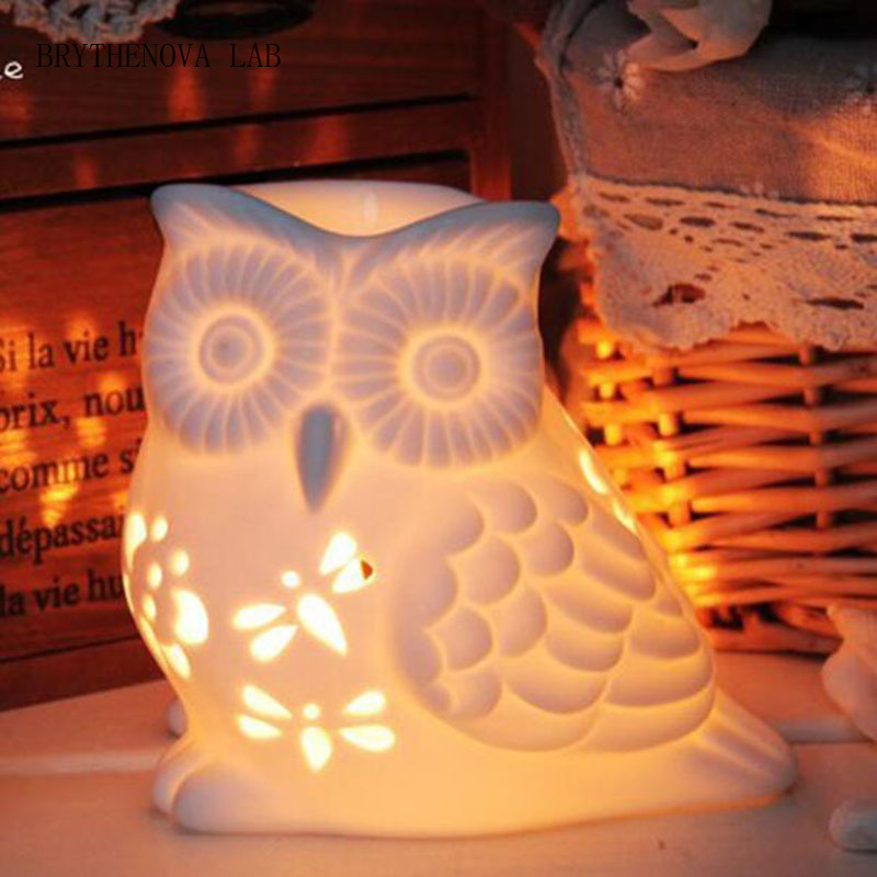Porcelain Hollow Owl Aromather - Home Fragrance Oil Burner review and price