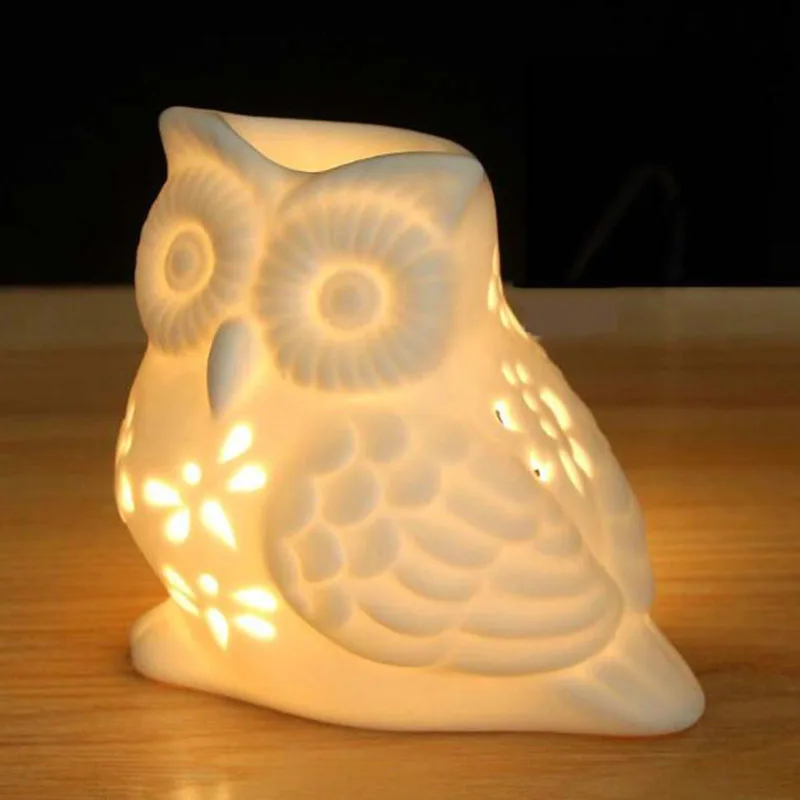 Porcelain Hollow Owl Aromather - Home Fragrance Oil Burner review and price