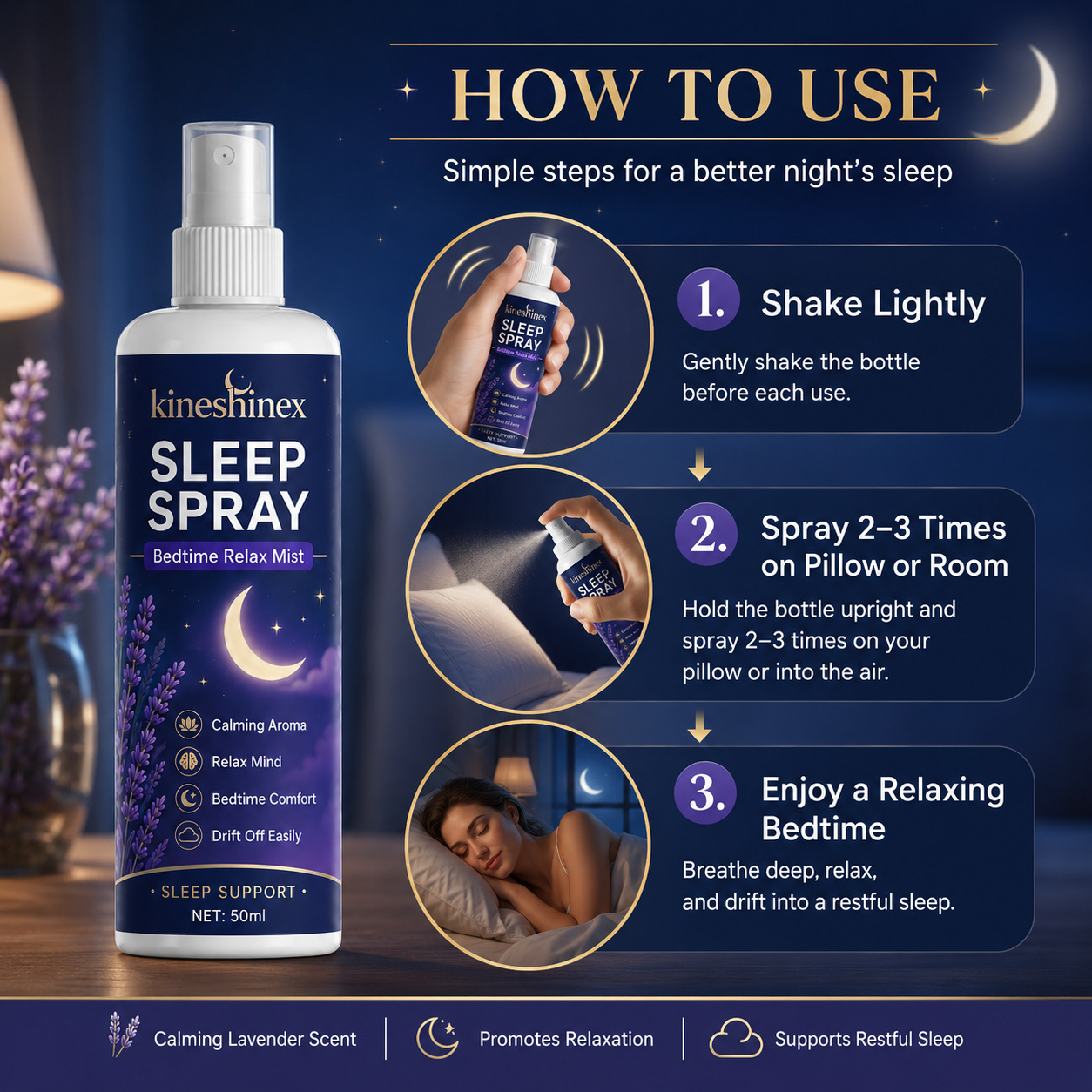 Sleep Spray – Bedtime Relax Mi - Lavender Pillow Spray review and price